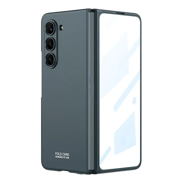 Carcasa Case Funda Forro Para Samsung Galaxy Z Fold5 | Vidrio Integrado Pantalla Exterior Incluido | Ultradelgado