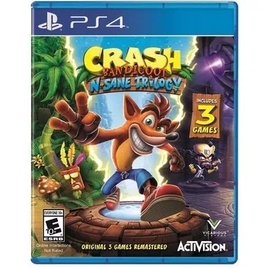 Crash Bandicoot N. Sane Trilogy - Ps4 - Mídia Física