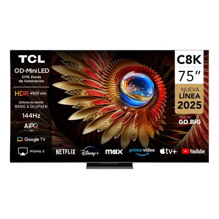 Smart Tv 75  Tcl 4k Qled Mini Led 75c8k