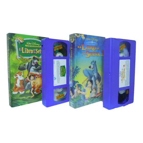 Pack El Libro De La Selva 1 Y 2 Vhs, Clásicos De Disney