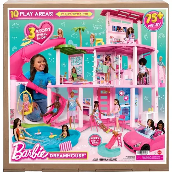 Casa De Barbie Dream House, Mas De 75 Piezas Mattel