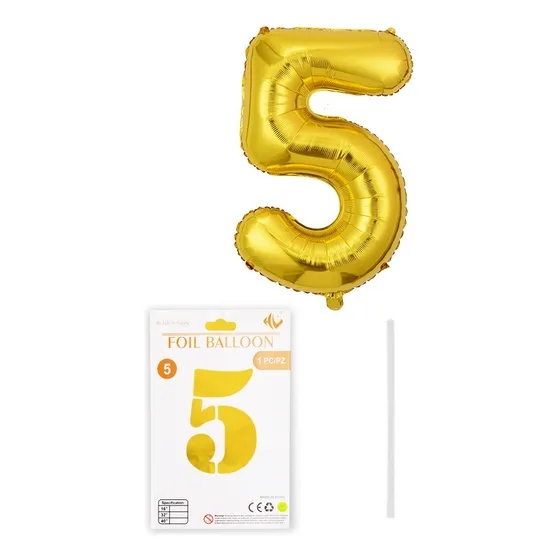 Globos Número Gigante 82cm 32ln Cumpleaños Decoracion Fiesta