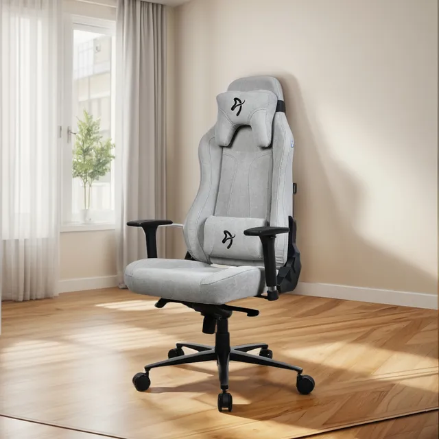 Silla Gamer Vernazza Soft Gris Claro Arozzi