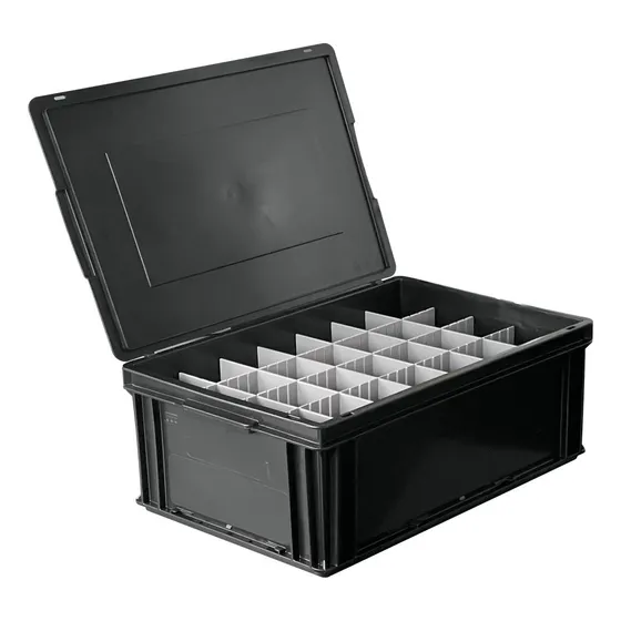 Contenedor Rack Para Transporte De Vasos Y Copas Con Divisor