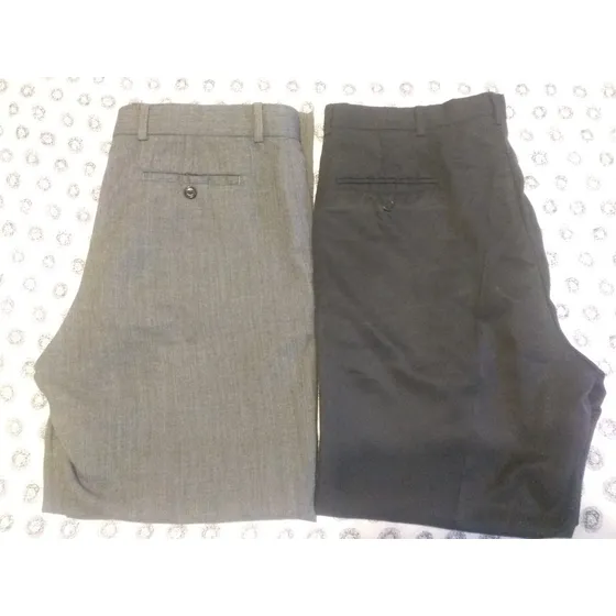 Pantalones Negro Y Gris Talla 34. Usados. Importados.