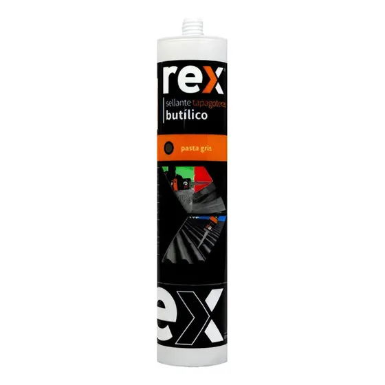 Tapagoteras Rex Butílico Cartucho 300ml Sellagoteras Gris