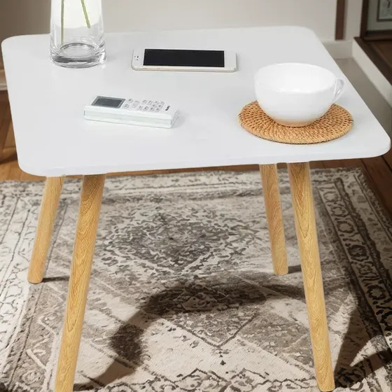 Mesa Ratona Madera Centro Living Minimalista 40x40cm