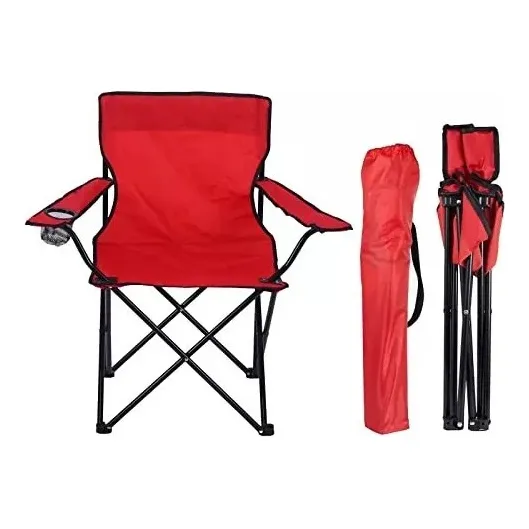 Silla Plegable Playera Porta Vasos Y Funda Multiusos