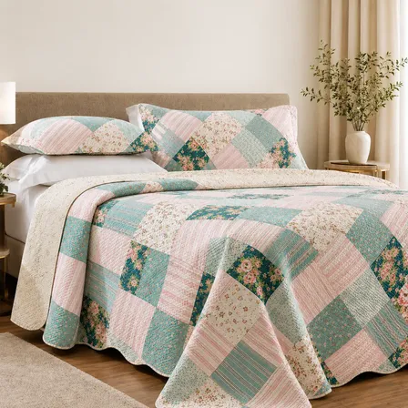 Colcha Premium Cobre Leito Super Queen 3 Peças Toque Macio