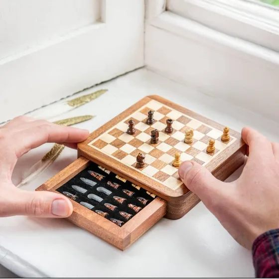 Juego De Ajedrez De Lujo Magnético Personalizado Hecho A Man