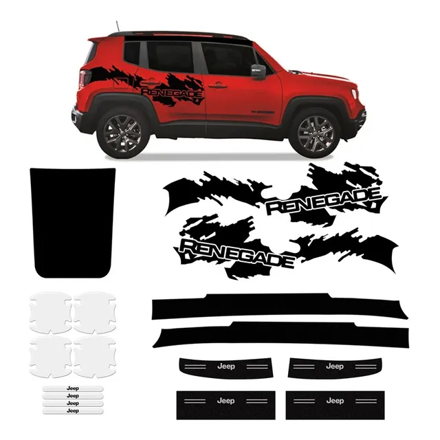 Adesivos Jeep Renegade Protetor Maçaneta, Faixas, Soleiras