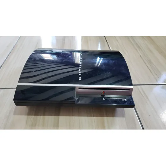 Sony Playstation 3 80gb Só O Aparelho Sem Nada Tá Com 3bips Tá Com Defeito!!! Liga E Desliga!
