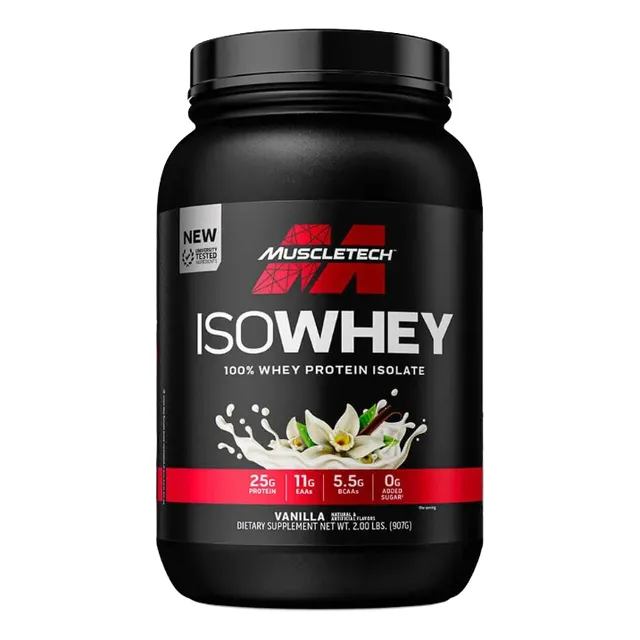 Proteina En Polvo 100% Iso Whey Vainilla 2 Lb Muscletech