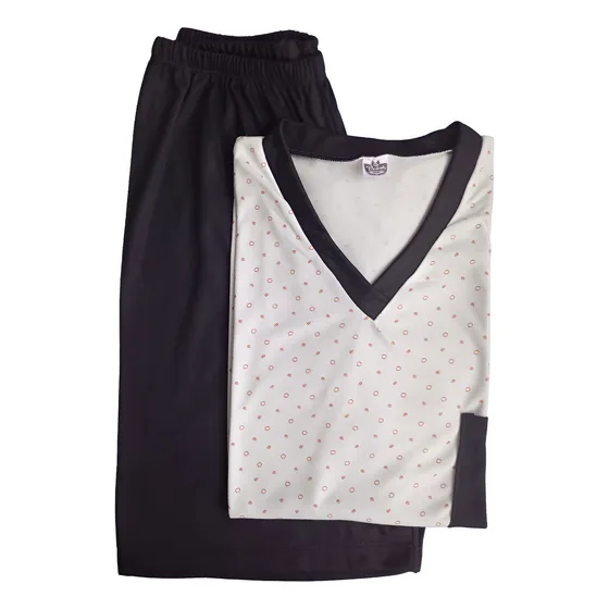 Pijama Para Hombre Manga Corta Y Pantaloneta 