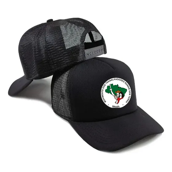Boné Sem Terra Militante Mst Esquerda Revolução Preto