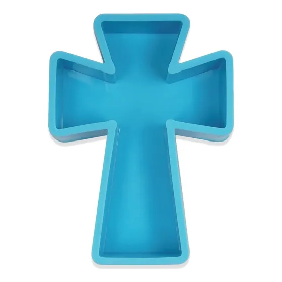 Molde De Silicón Para Hacer Velas De Cruz Jabón, Chocolate