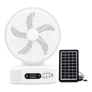 Ventilador Solar De Mesa 12 De 3 Velocidades Con Bocina Ventilador Solar De Mesa 12 De 3 Velocidades Con Bocina