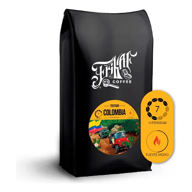 Café Tostado En Grano Frikaf Colombia 1/2 Kg