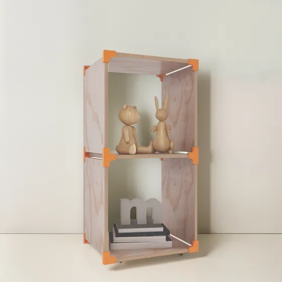Mueble Madera Infantil Mobelling Cubo 2x1 Con Conectores