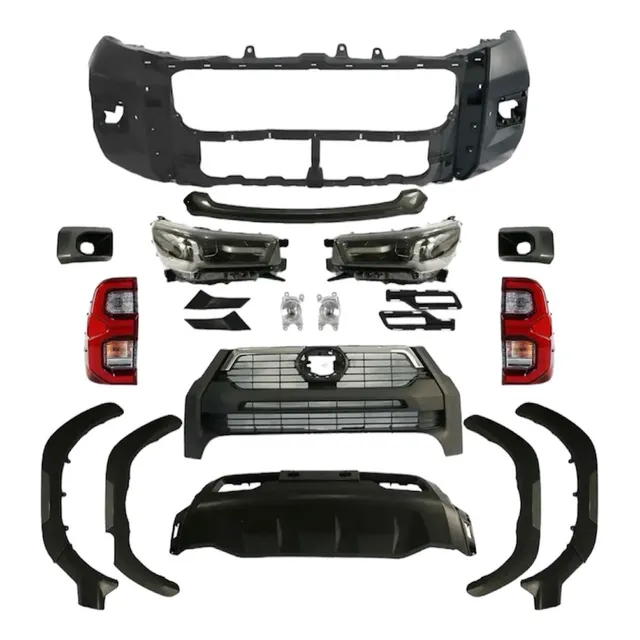 Body Kit De Hilux Revo A Rocco 2024. Trompa Completa + Stop