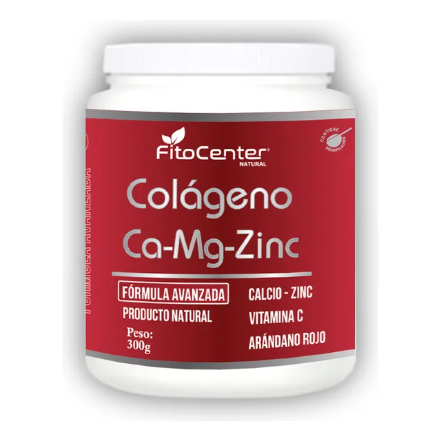 Colageno Hidrolizado Fitocenter Calcio - Mg - Zinc 300g
