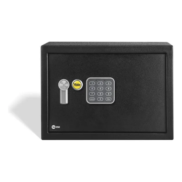 Caja fuerte Yale Pequeña con apertura mecánica color negra