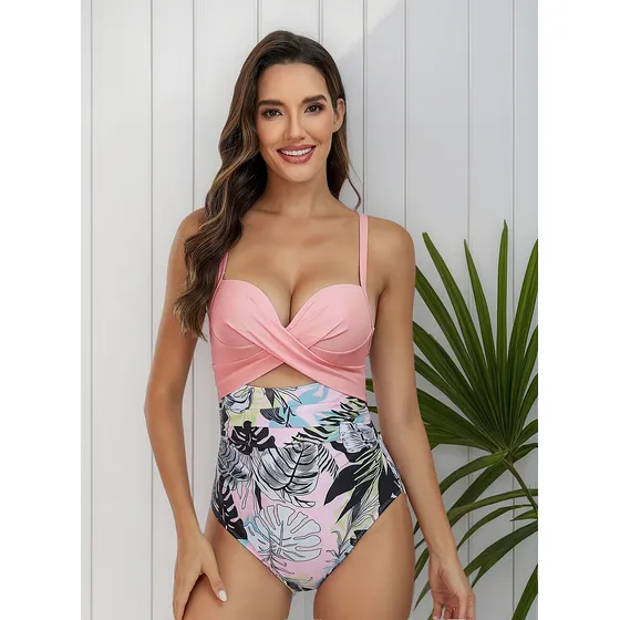 Traje De Baño Con Una Pieza Cómodo Con Cojín De Pecho
