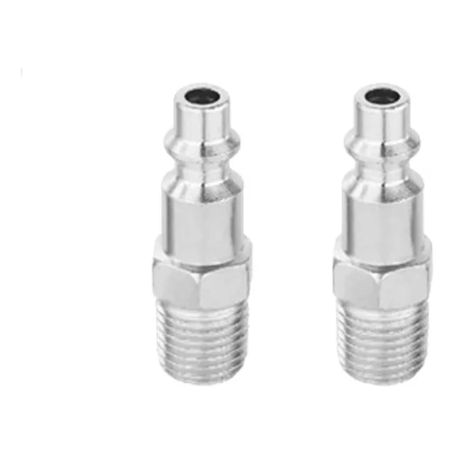 Par De Conectores Rapidos Macho 1/4  Para Compresor Wadfow