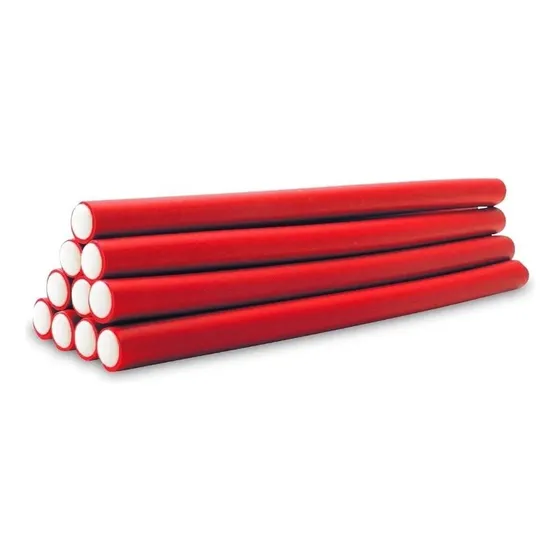 10 Ondulines Tubo Rollo Flexible Ondulacion Cabello Grandes