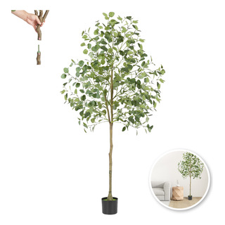 Árbol De Eucalipto Planta Artificial Decorativa Maceta 1.8cm Árbol De Eucalipto Planta Artificial Decorativa Maceta 1.8cm