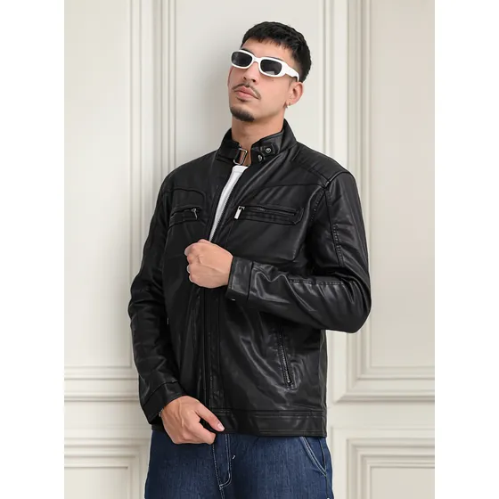 Campera Ecocuero Pu Forro Con Piel Jhonn Dandi