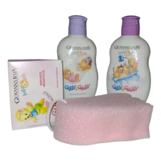 Kit Caixa Banho Do Bebê Giovanna Baby Gaby Limpeza Suave