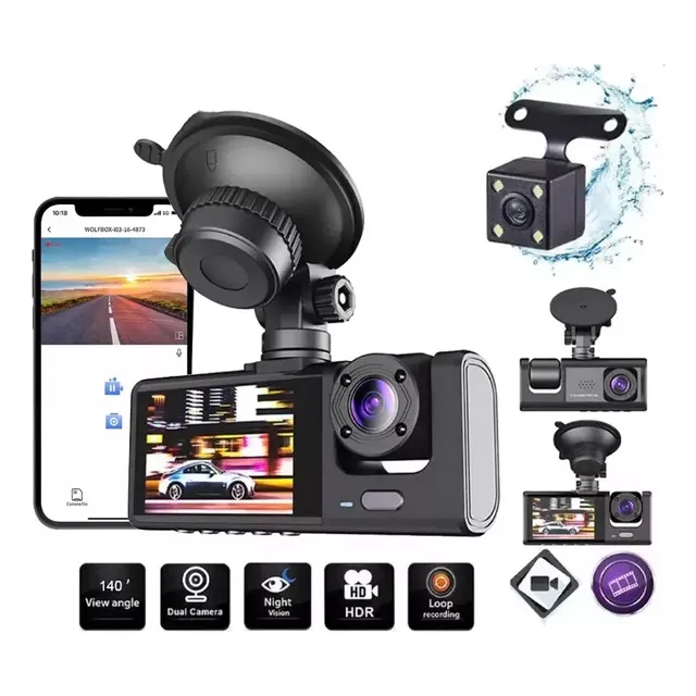 Dashcamera Hd1080p+app+wifi Cámara Para Automovil Accesorio