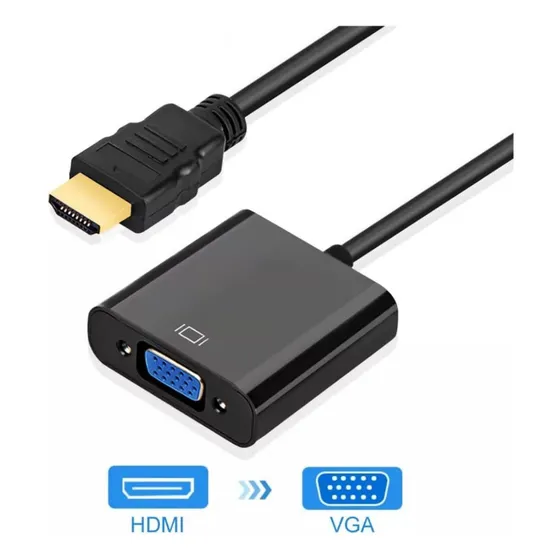 Cable Adaptador Hdmi A Vga Para Laptop Monitor Tv Computador