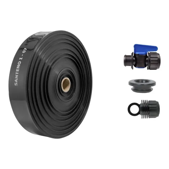 Kit Irrigação Mangueira Santeno - 100 Metros Com Conexões