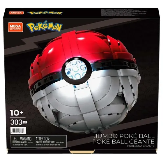 Pokemon Pokebola Gigante  Con Luz Mega Construx Mattel 303pz