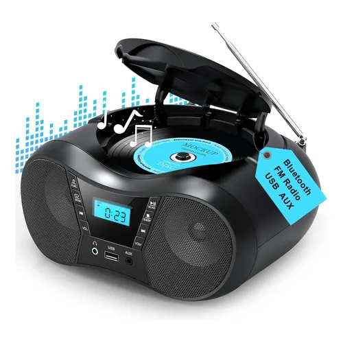Micro System Portátil Jvc N327 Cd Usb Bluetooth Aux Radio Fm