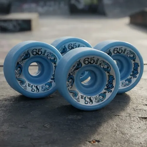 Roda Longboard Orangatang Love Handles 65mm 77A Uretano Azul-claro