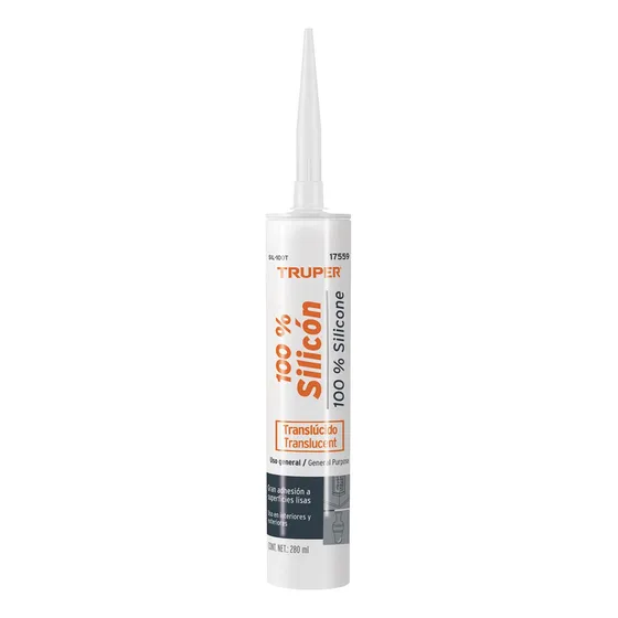 Caja Con 24 Sellador Transparente 100% Silicón De 280 Ml, Tr