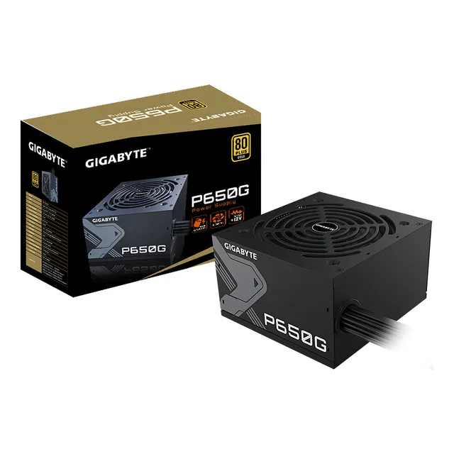 Fuente de poder para PC Gigabyte GP-P650G 650W negra 120V