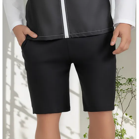 Bermuda Felipe Negro Para Hombre Croydon