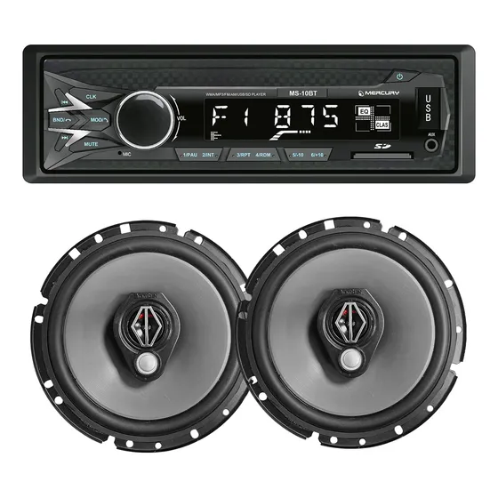 Combo Stereo Bluetooth Am Fm Parlantes Bomber 6 Pulgadas