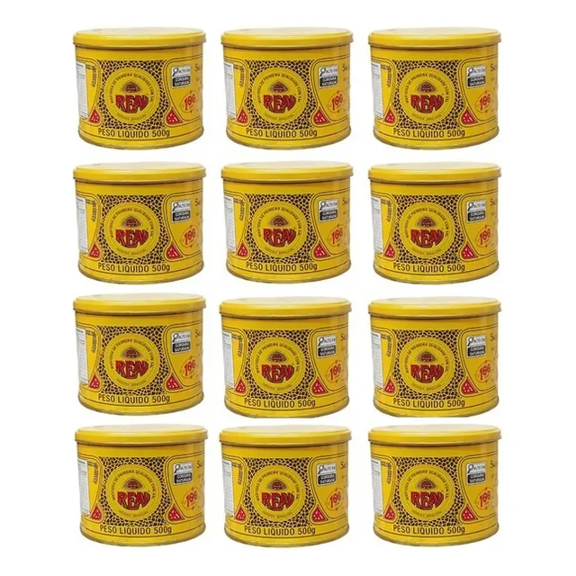 Manteiga Mineira Real Lata Kit Com 12 Unidades 500g Com Sal