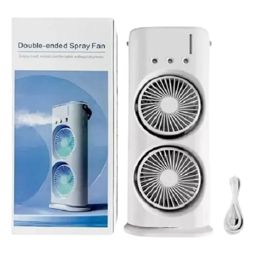 Ventilador De Torre Doble Aire Acondicionado Y Humidificador