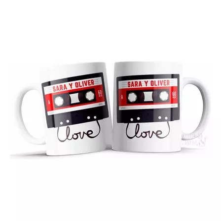 Taza Personalizada De Parejas Con Nombres Personalizados