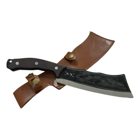 Faca Cutelo Japonês Profissional Forjado A Mão Aço Carbono Própria