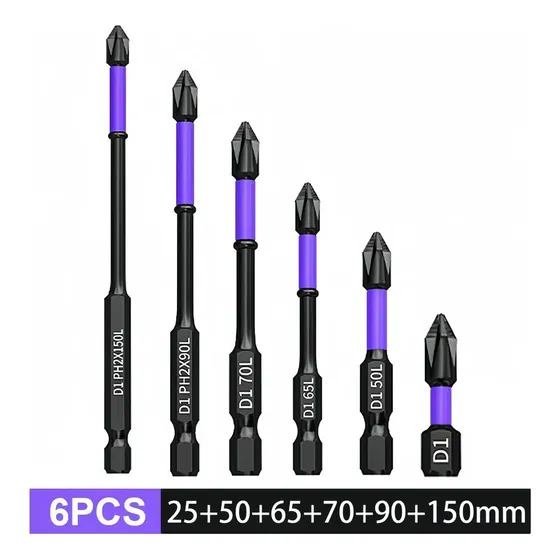 Set 6 Puntas Destornillador Phillips Impacto 25 A 150 Mm Variation