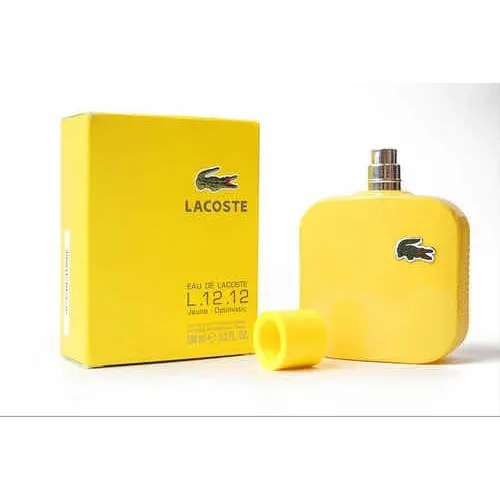 Lacoste L 12.12 Jaune - Optimistic 100ml Edt Pour Homme
