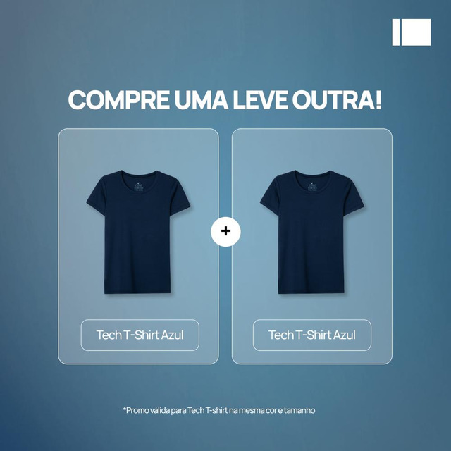 Compre 1 E Leve 2 Camisetas Tech Feminina Compre 1 E Leve 2 Camisetas Tech Feminina