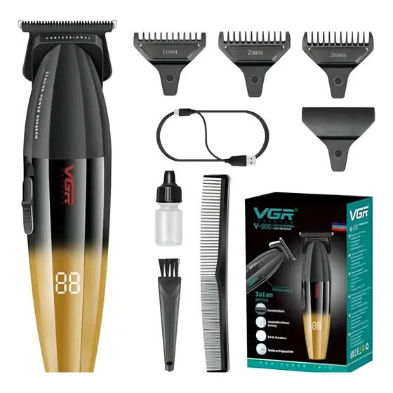 Cortadora Vgr Salon Series V-906 Color Negro Y Dorado | Cuotas sin interés